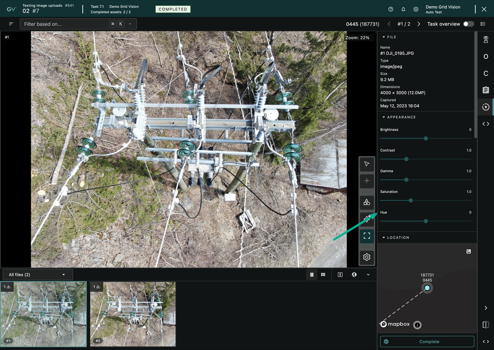 The image toolbar visibility toggles with one switched off